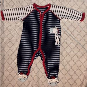 Baby Little Me 1Piece Giraffe Cotton Footie Pajama